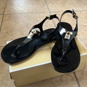 Michael Kors Mira Jelly Thong Sandals 9